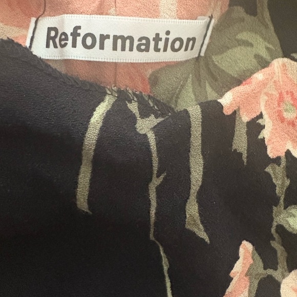Reformation Floral Dress - Black and Pink - Picture 4 of 6